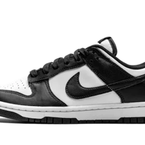 dunk low black white